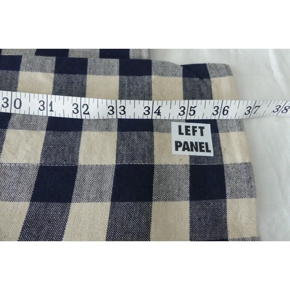 NEW Gingham Sailboat Cafe Curtains & Table Runner Nautical Lake Cottage Decor